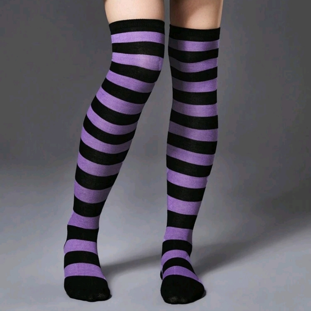 Goth Long Socks - Picture 2 of 3